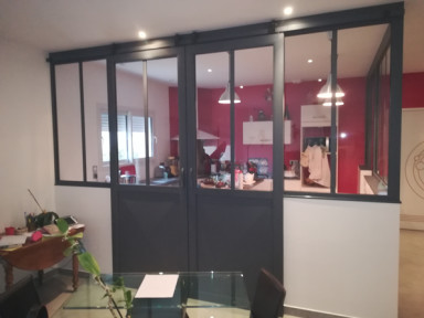 Verrière d'intérieure Cuisine Pocé sur Cisse