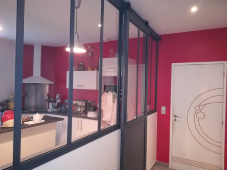 Verrière d'intérieure Cuisine Pocé sur Cisse